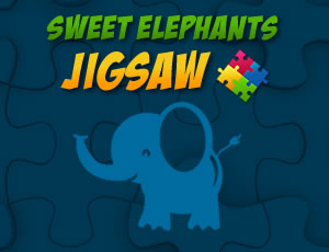 Sweet Elephants Jigsaw  Game